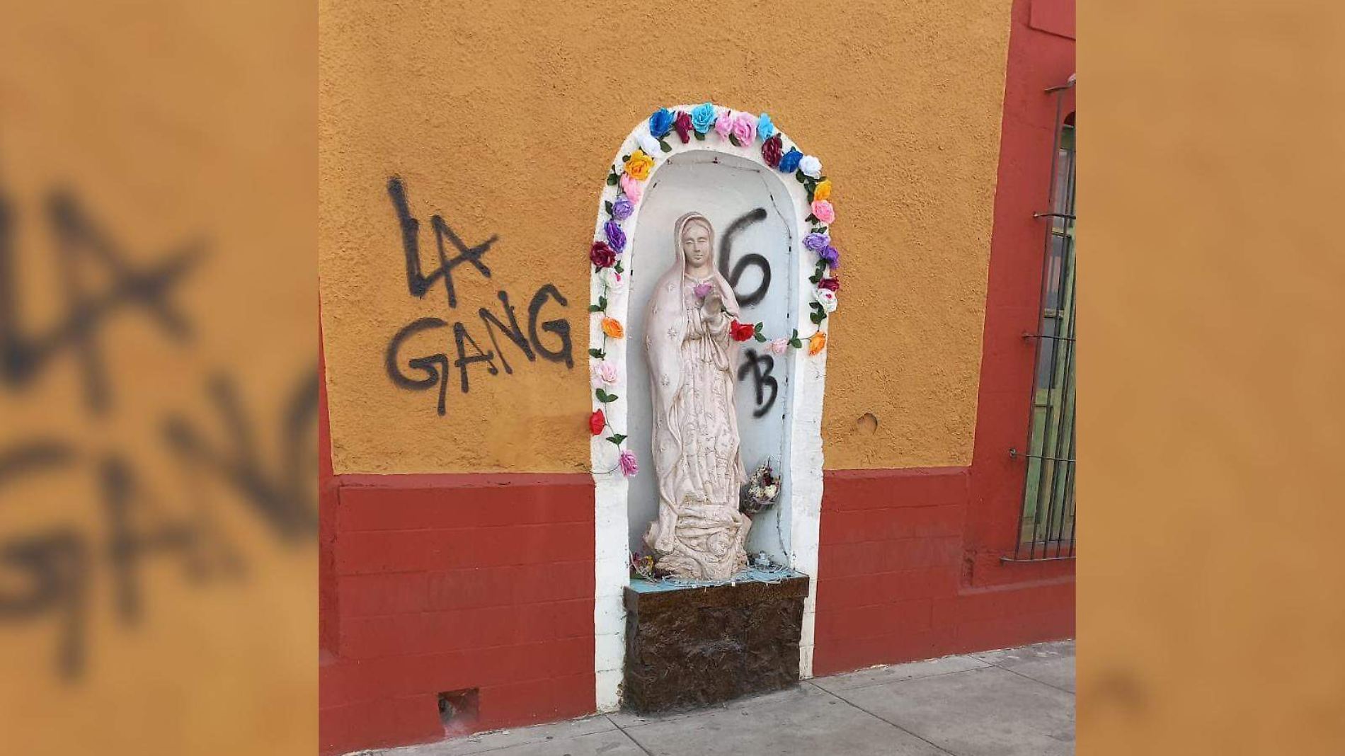 Captan actos de vandalismo en Zona Centro; ¡hasta a la Virgen le tocó!